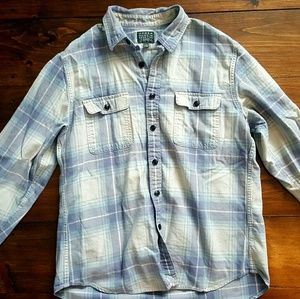 J.Crew Long Sleeve Button Down Large Heavy Cotton